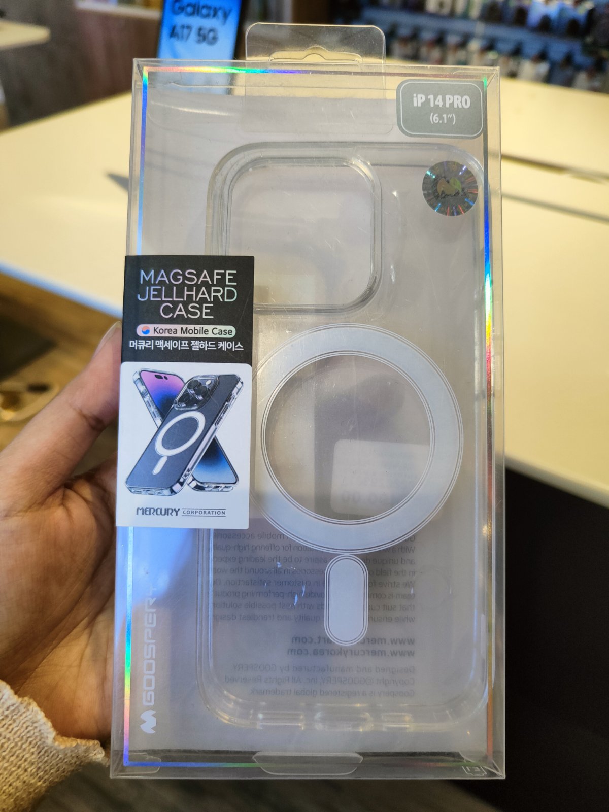 Goospery Magsafe Jel Hard Case for Iphone 14 Series Clear