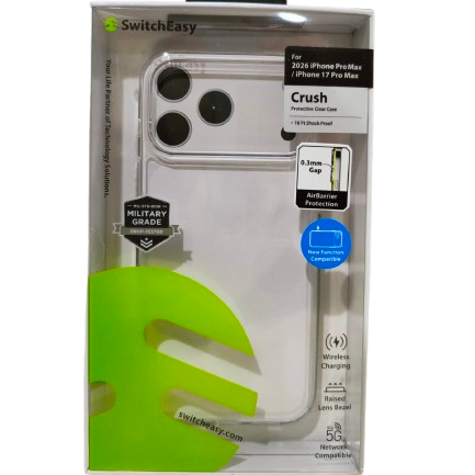 SWITCH EASY CRUSH CASE FOR IPHONE 17/18 SERIES CLEAR