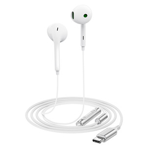 Acefast L7 USB-C Semi-in-Ear Wired Earphones with Mic White