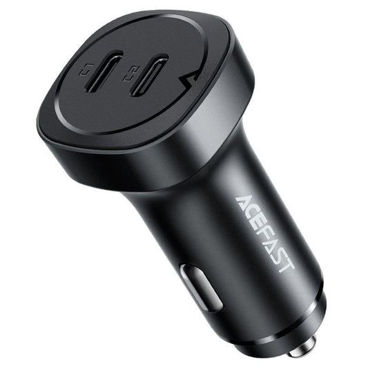 Acefast B2 72W Dual USB-C Car Charger Black