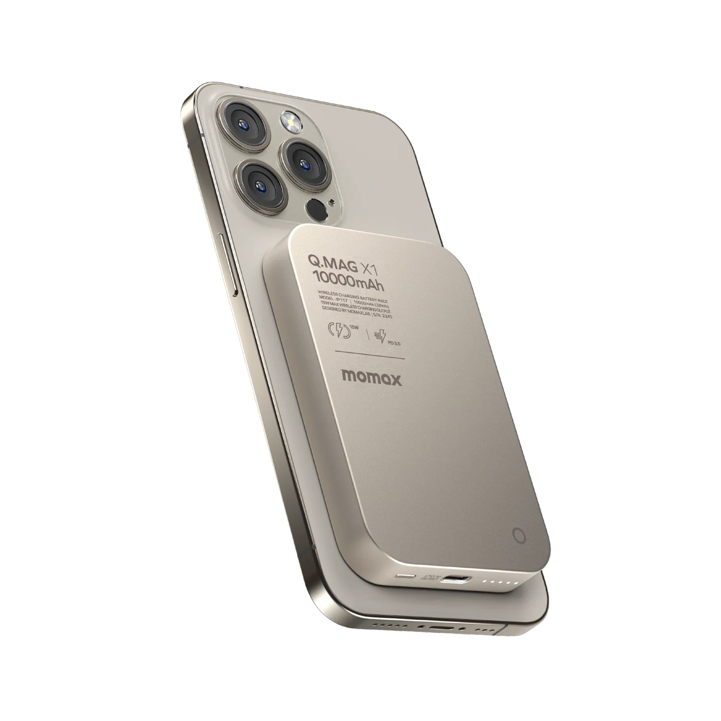 Momax Q.Mag X1 10000 MAH Magnetic Wireless Powerbank (IP117)