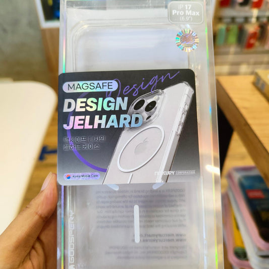 Goospery Magsafe Jel Hard Case for phone 17 Series Clear