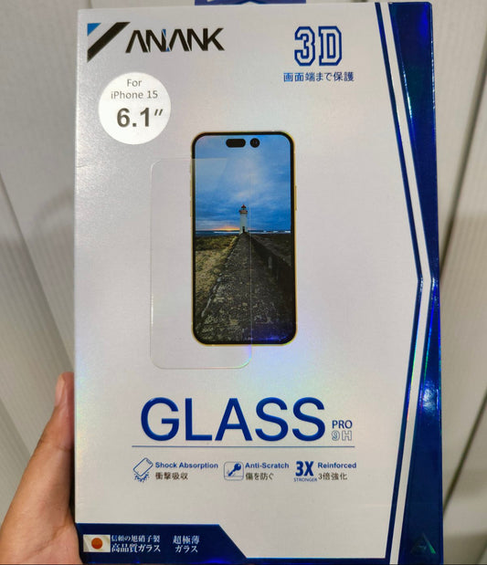 Anank Invisible 3D Edge to Edge Tempered Glass for iPhone 16 Pro