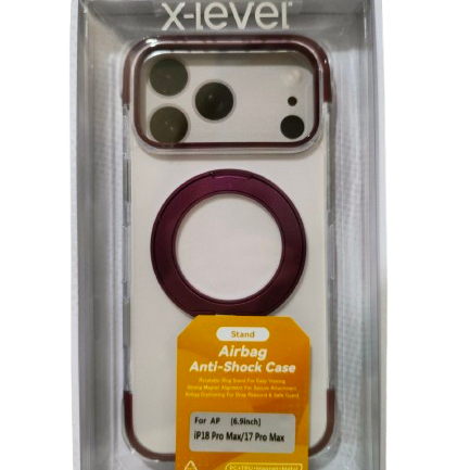 X-LEVEL AIRBAG STAND CASE FOR IPHONE 17 PRO MAX/18 PRO MAX