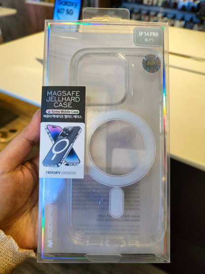 Goospery Magsafe Jel Hard Case for Iphone 14 Series Clear