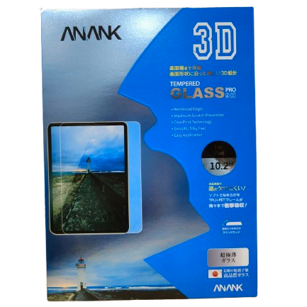 Anank 3D Glass for iPad 7/8/9 10.2 Inch Clear