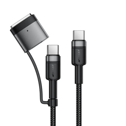 ACEFAST C22-05 USB-C TO USB-C WITH MAGSAFE 3 ADAPTER ALUMINUM ALLOY CABLE (1.2M) BLACK