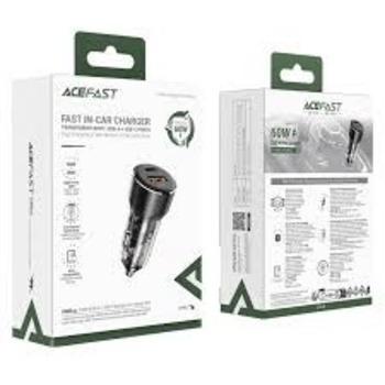 Acefast B12 60W Dual-Port Car Charger Black