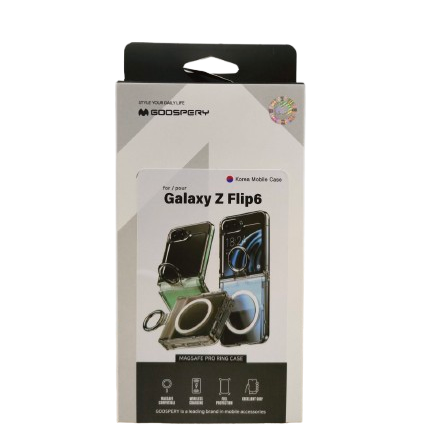 Gosspery Magsafe Pro Ring Case for Galaxy Z Flip6 Clear