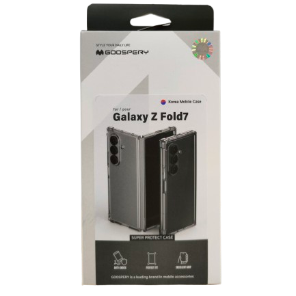Goospery Super Protect Case for Galaxy Z Fold7 Clear