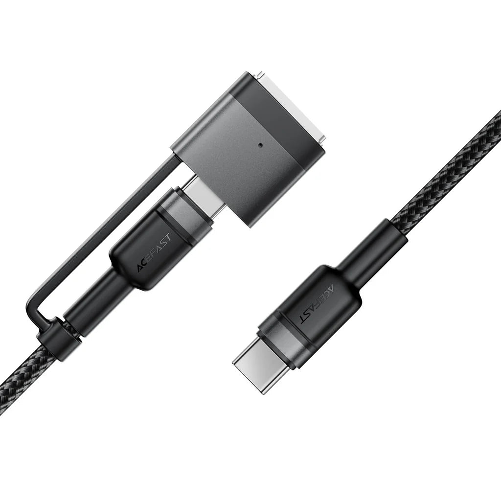 ACEFAST C22-05 USB-C TO USB-C WITH MAGSAFE 3 ADAPTER ALUMINUM ALLOY CABLE (1.2M) BLACK