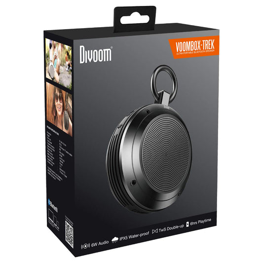 Divoom Voombox Trek Bluetooth Speaker Black