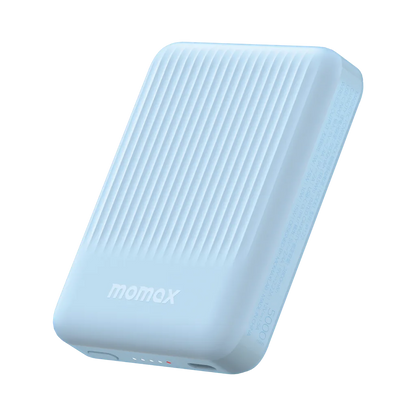 Momax Q.Mag Minimal 5000 mAh Magnetic Wireless Battery Pack (IP122) Blue