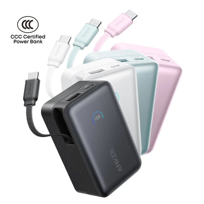 Anker Nano 10000 mAh 45W Powerbank with Built-in Cable (A1638)