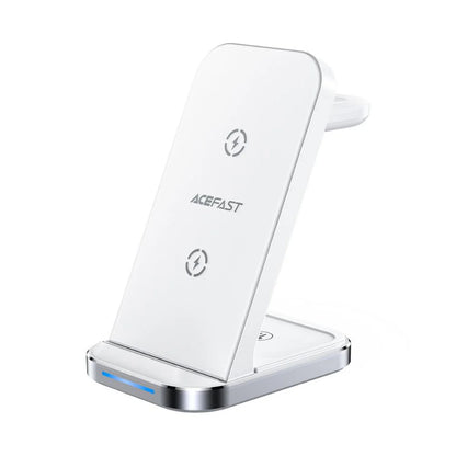 Acefast E15 Desktop 3-IN-1 Wireless Charging Stand White