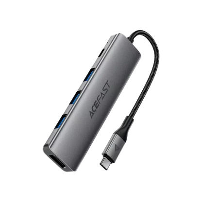 Acefast J16 5-In-1 USB-C Hub Metal Grey