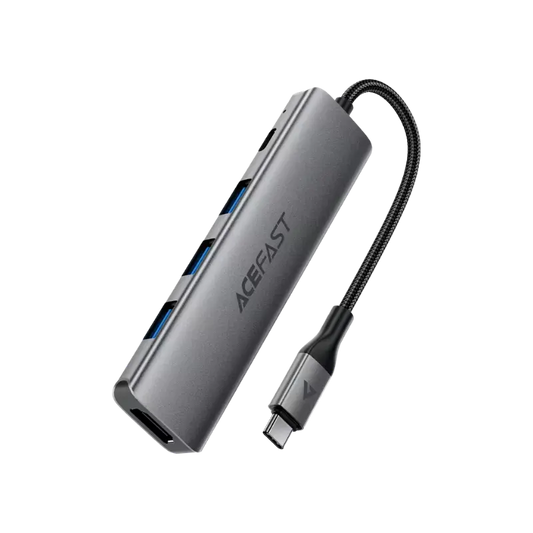 Acefast J16 5-In-1 USB-C Hub Metal Grey