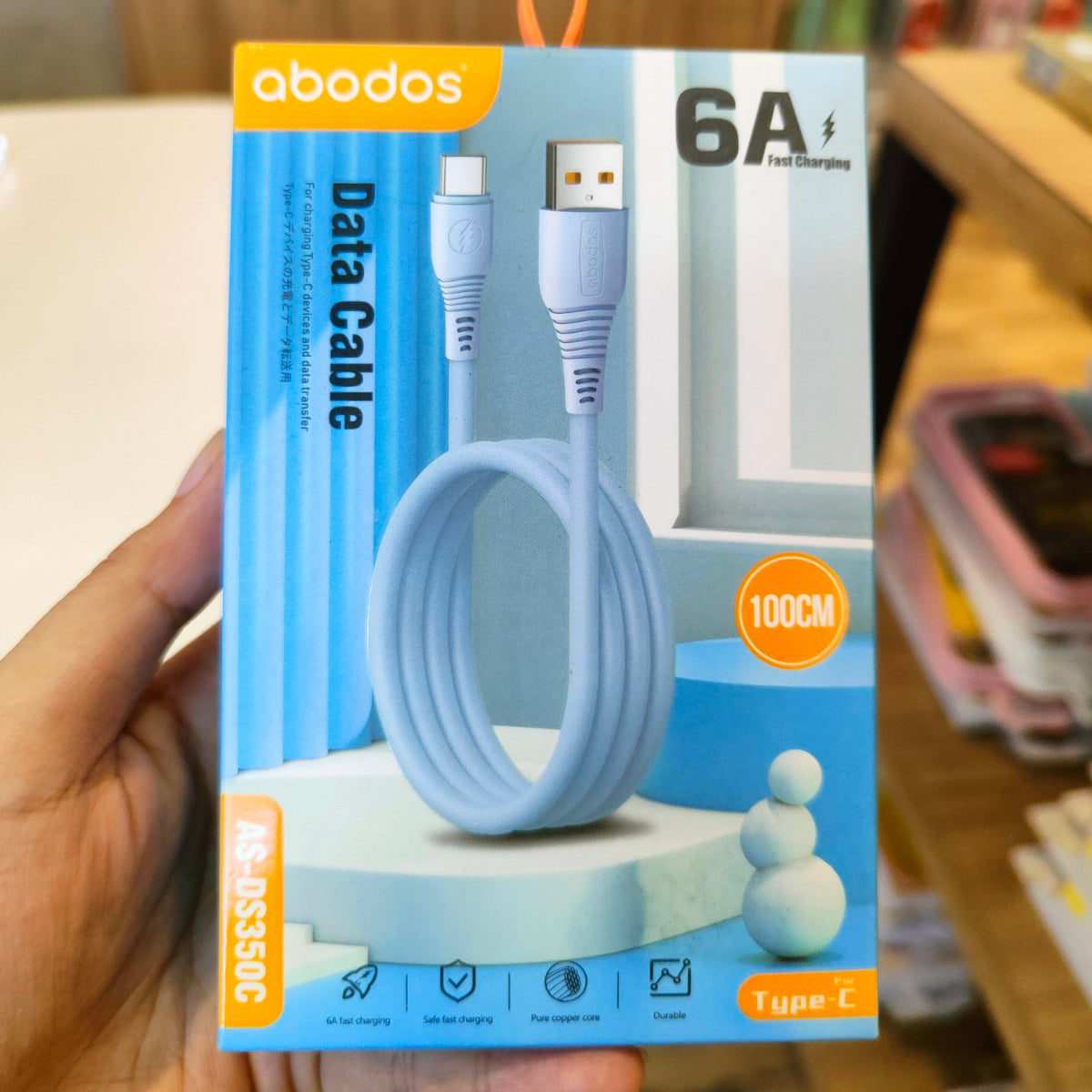 Abodos AS-DS350c Type-C USB Macaron Cable (1M)