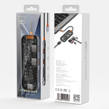 WIWU CYBER HUB 5-IN-1 USB-C HUB GRAY