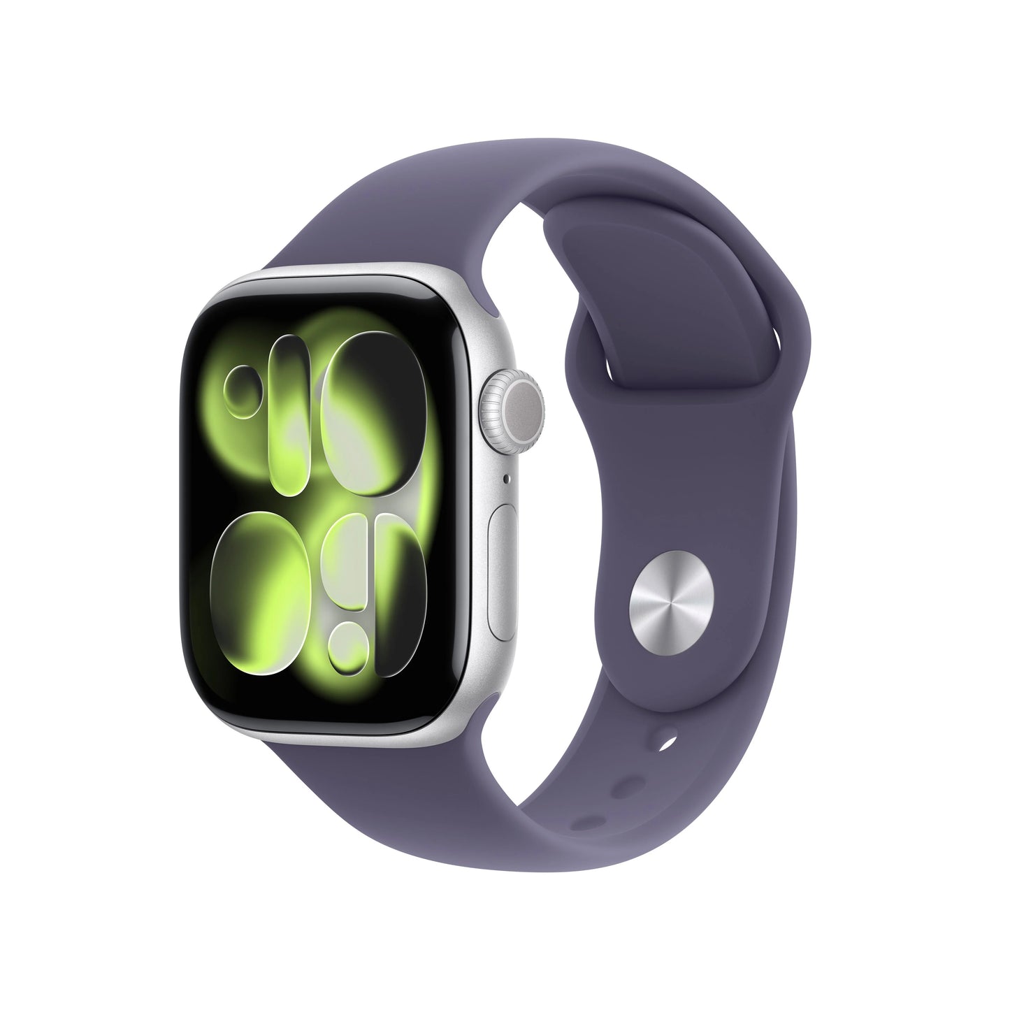 Apple Watch 11 42MM Silver Aluminum with Purple Fog Sport Band M/L