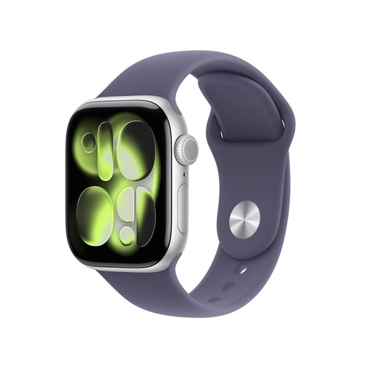 Apple Watch 11 42MM Silver Aluminum with Purple Fog Sport Band M/L