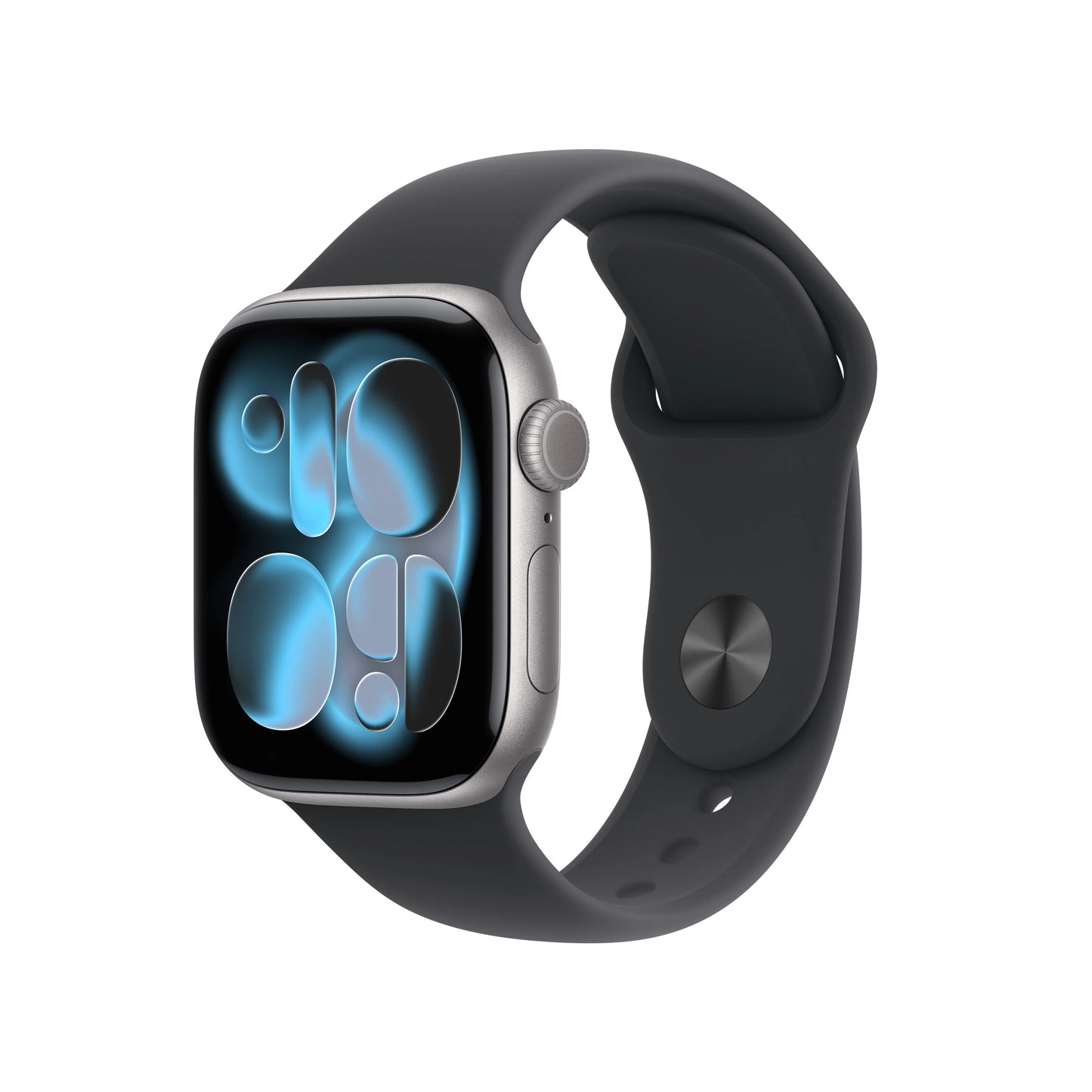 Apple Watch 11 42MM Space Gray Aluminum with Black Sport Band M/L