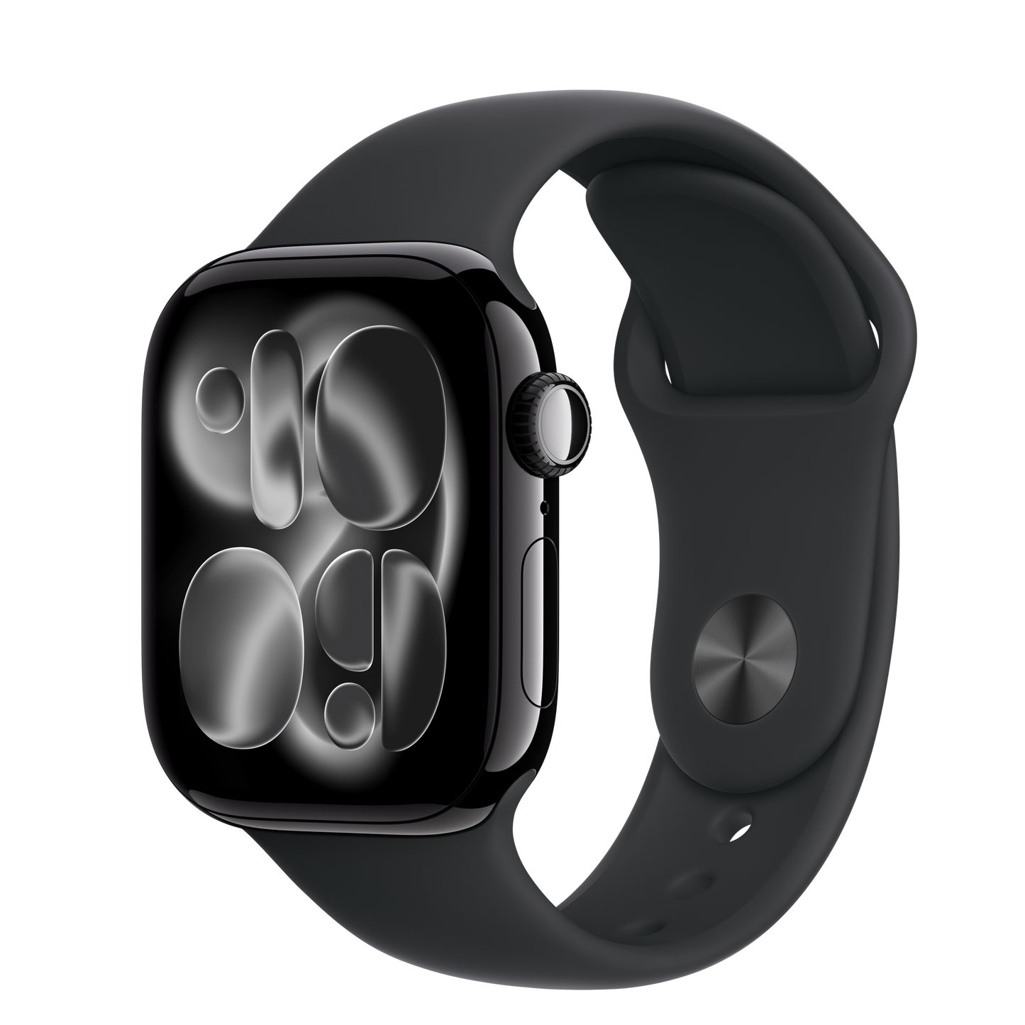 Apple Watch 11 42MM Jet Black Aluminum with Black Sport Band M/L