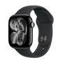 Apple Watch 11 42MM Jet Black Aluminum with Black Sport Band M/L