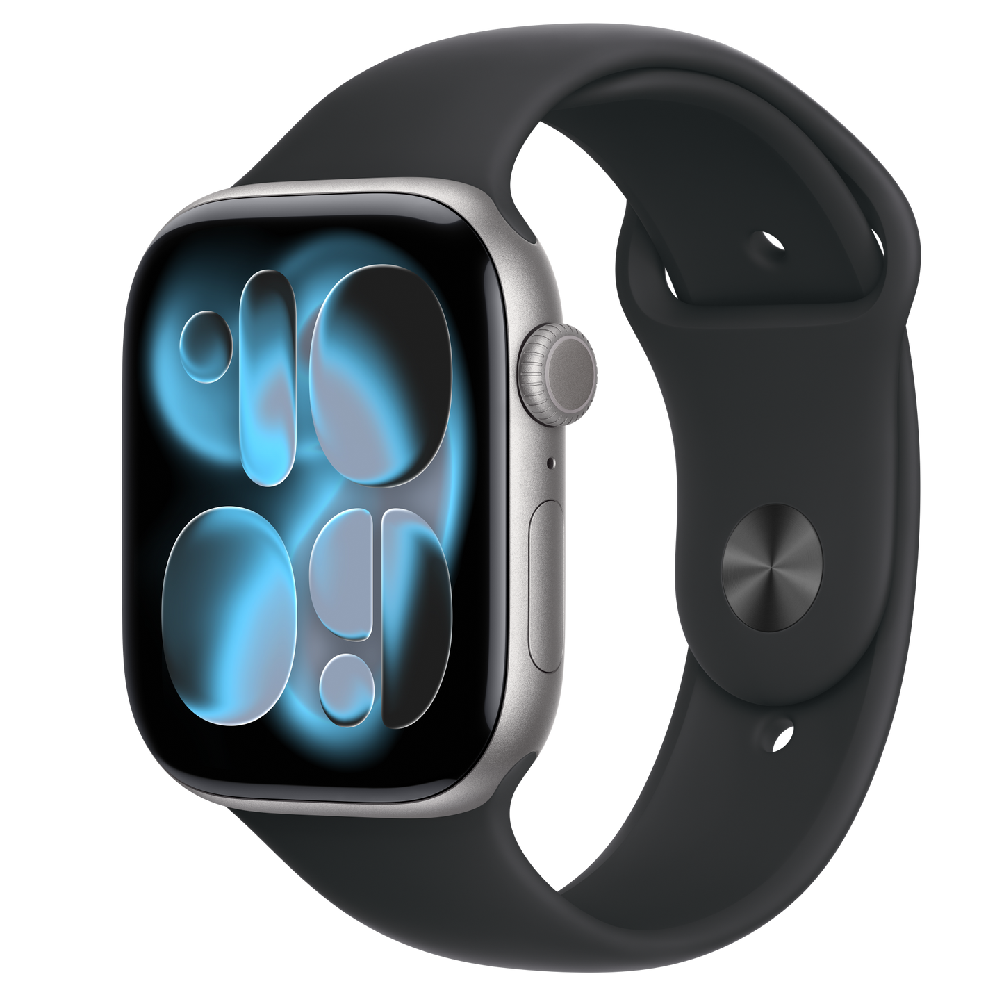 Apple Watch 11 46MM Space Gray Aluminum with Black Sport Band M/L