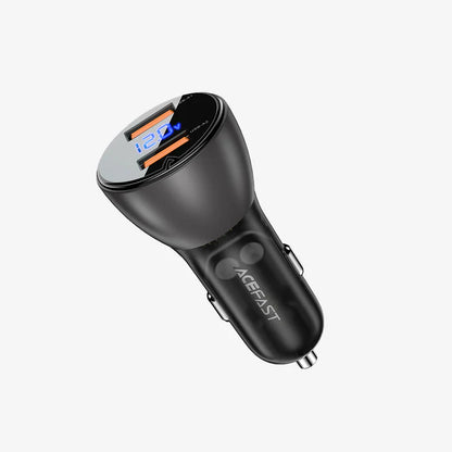 Acefast B7 45W Dual Port USB-A Car Charger with Digital Display