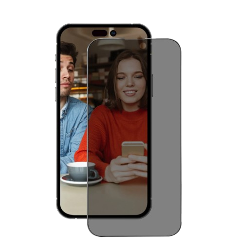 Anank 2.5D Privacy Guard for iPhone 15 Pro Black