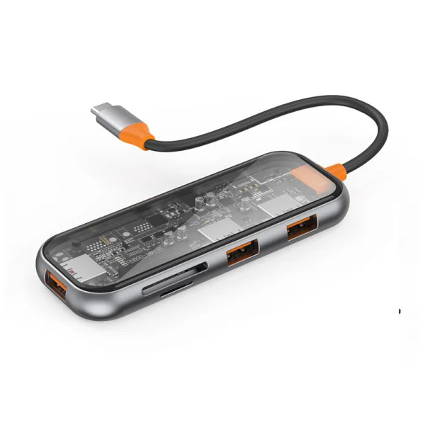 WIWU CYBER HUB 5-IN-1 USB-C HUB GRAY