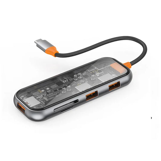 WIWU CYBER HUB 5-IN-1 USB-C HUB GRAY