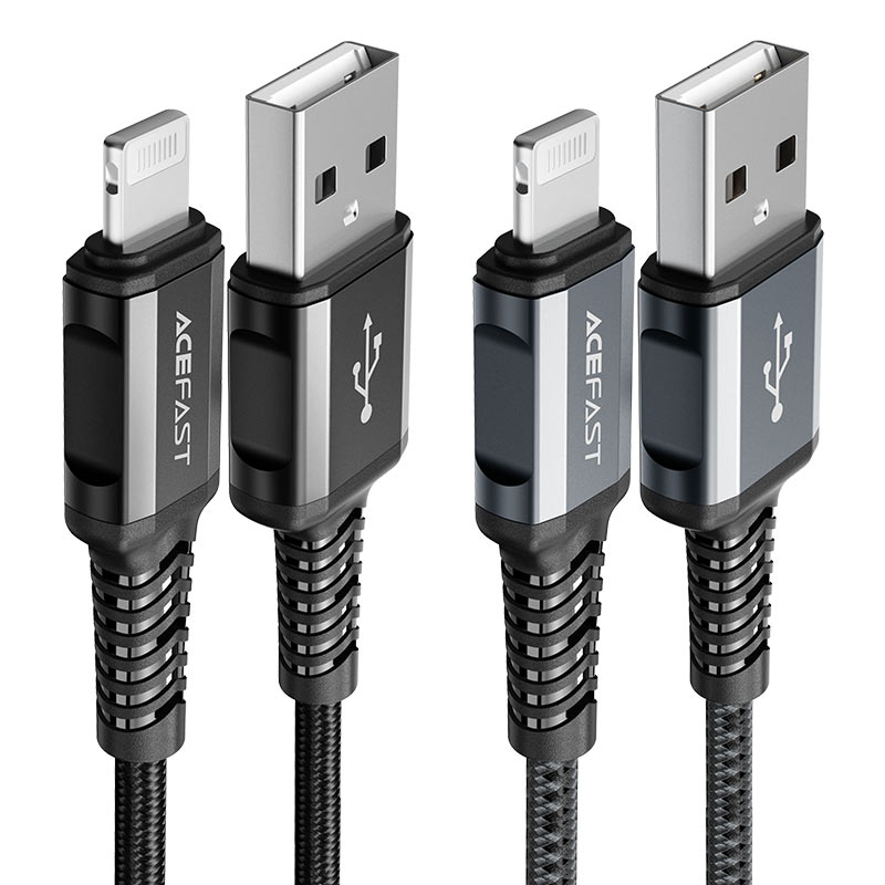 Acefast C1-02 usb-a to lightning aluminum alloy cable (1.2M)