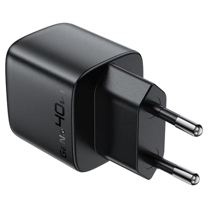 Acefast A135 PD40W GaN USB-C Charger with Digital Display Black