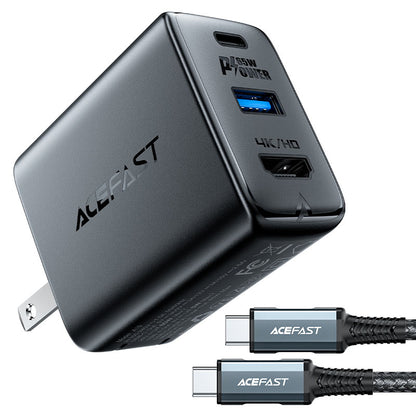 Acefast A19 65W GaN 3-Port multifunction hub charger set