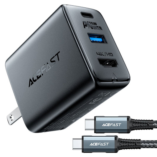 Acefast A19 65W GaN 3-Port multifunction hub charger set