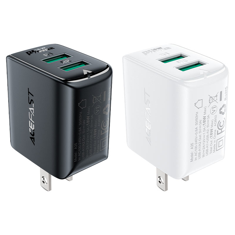 Acefast A35 QC18W Dual port charger