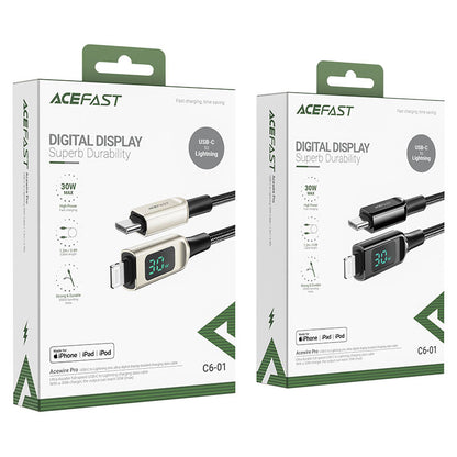 Acefast C6-01 USB-C to Lightning Digital Display Braided Cable (1.2M)