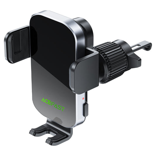 Acefast D52 wireless charging car holder with electric clamp for air vent black