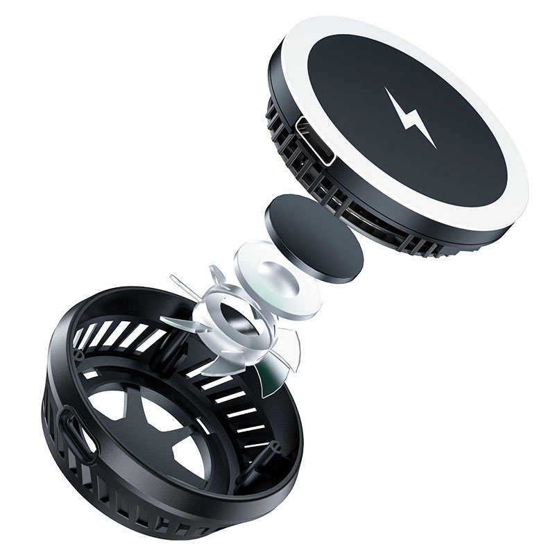 Acefast E2 Air Charge Semiconductor Cooling Wireless Charger Black