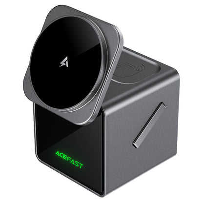 Acefast E34 22.5W 3-in-1 Wireless Desktop Charging Station Metal Gray