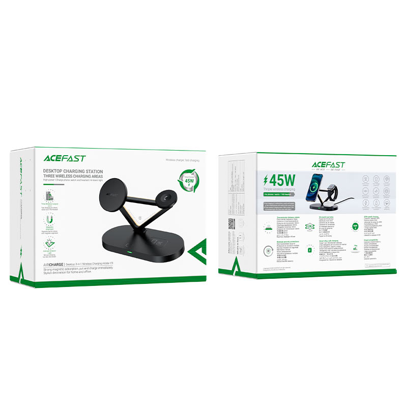 Acefast E9 Desktop 3-in-1 wireless charging holder