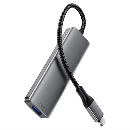 Acefast J15 4-In-1 USB-C Hub Metal Grey