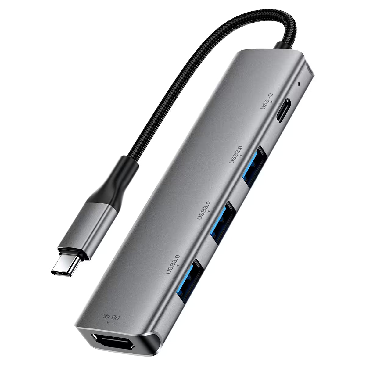 Acefast J16 5-In-1 USB-C Hub Metal Grey