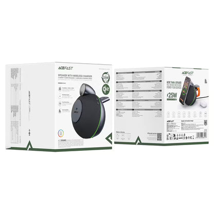 ACEFAST K10 AIR BLUETOOTH SPEAKER WITH MAGNETIC CHARGER METAL GREY