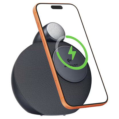 ACEFAST K10 AIR BLUETOOTH SPEAKER WITH MAGNETIC CHARGER METAL GREY