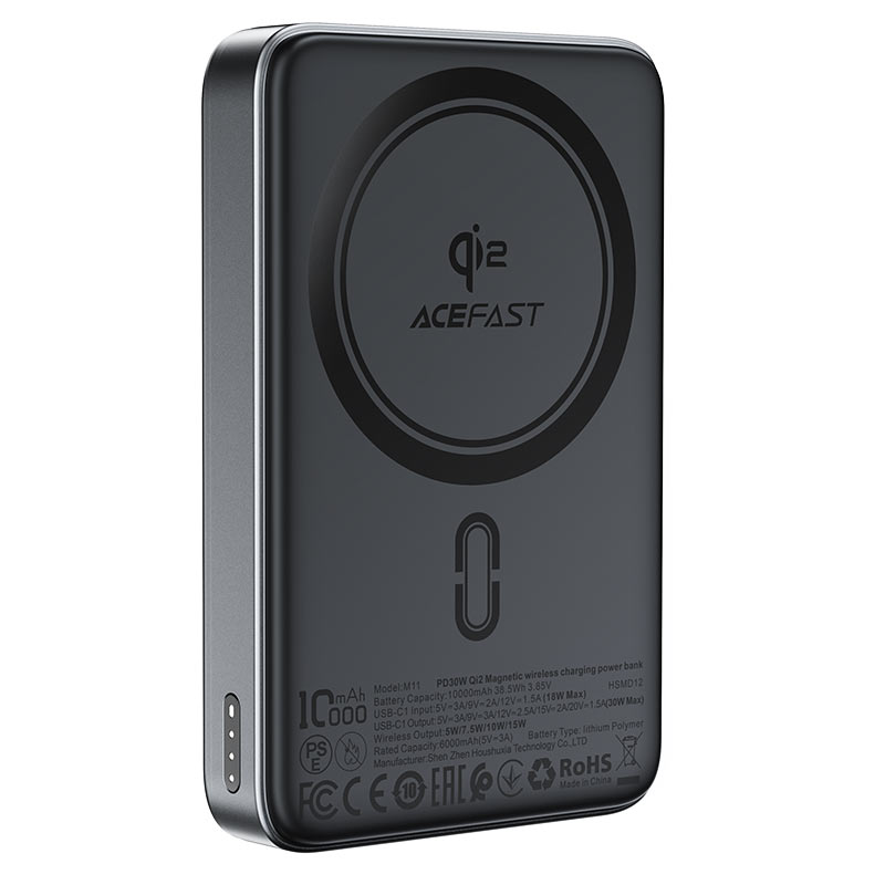 Acefast M11 10000 mAh PD 30W Magnetic Wireless Charging Powerbank