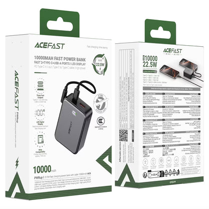 Acefast M28 22.5W 10000 mAh Powerbank Black
