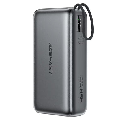 Acefast M34 PD45W 20000 mAh Powerbank with Built-in-Cable